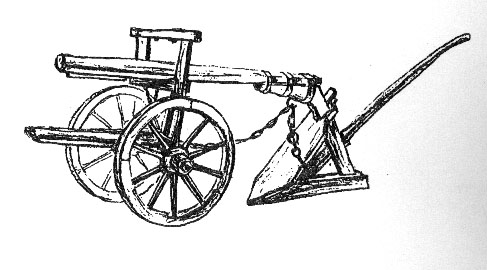einschariger Holzpflug